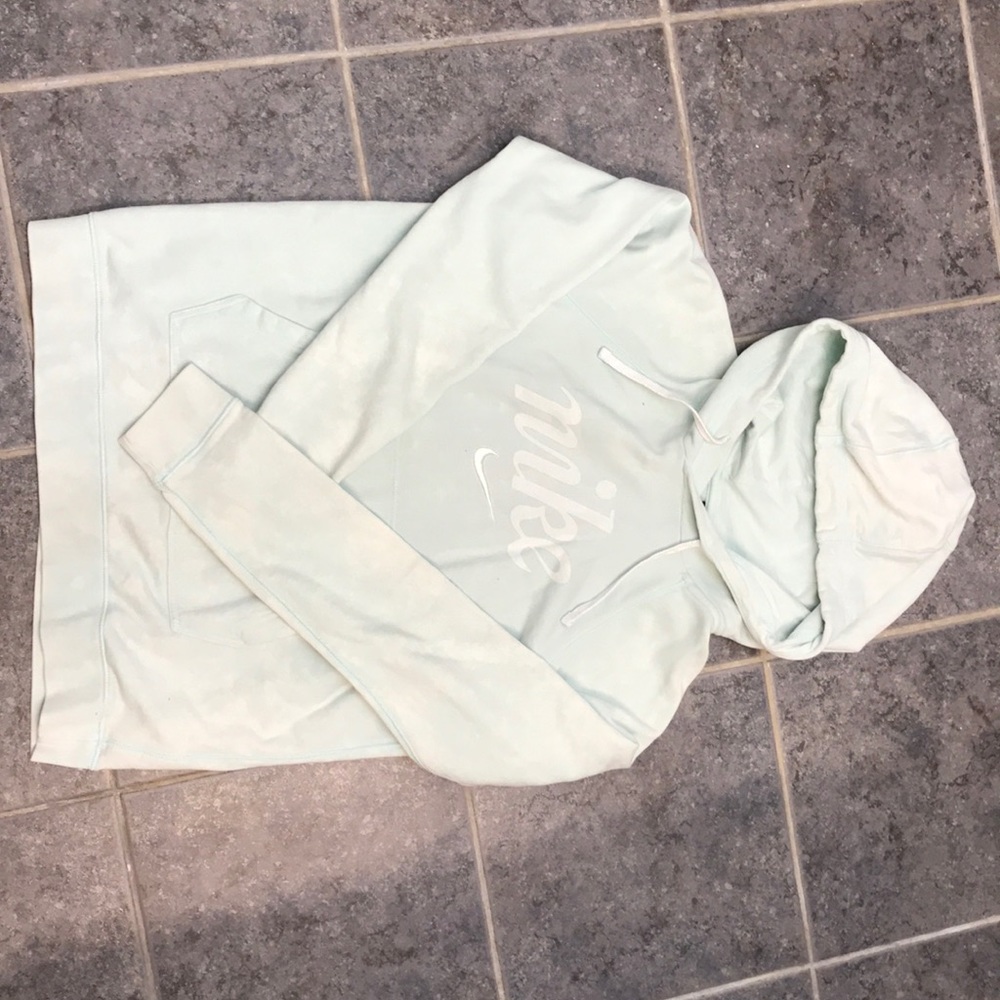Blue/white Nike hoodie